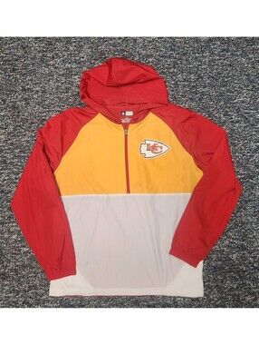Kansas City Chiefs NFL Mens Quarterzip Windbreaker Jacket